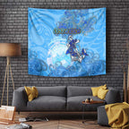 Ocean Spirit of Costa Rica Tapestry Anchored in Costa Rican Pride - Aussie Hoodie