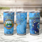 Ocean Spirit of Costa Rica Tumbler Cup Anchored in Costa Rican Pride - Aussie Hoodie