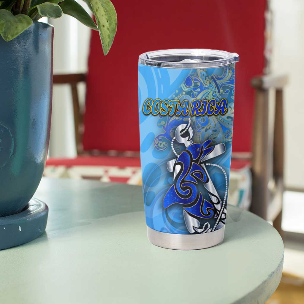 Ocean Spirit of Costa Rica Tumbler Cup Anchored in Costa Rican Pride - Aussie Hoodie