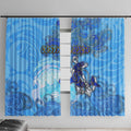 Ocean Spirit of Costa Rica Window Curtain Anchored in Costa Rican Pride - Aussie Hoodie