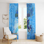 Ocean Spirit of Costa Rica Window Curtain Anchored in Costa Rican Pride - Aussie Hoodie