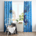 Ocean Spirit of Costa Rica Window Curtain Anchored in Costa Rican Pride - Aussie Hoodie