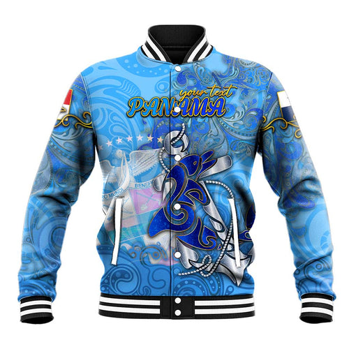 Ocean Spirit of Panama Baseball Jacket Anchored in Panamanian Pride - Aussie Hoodie