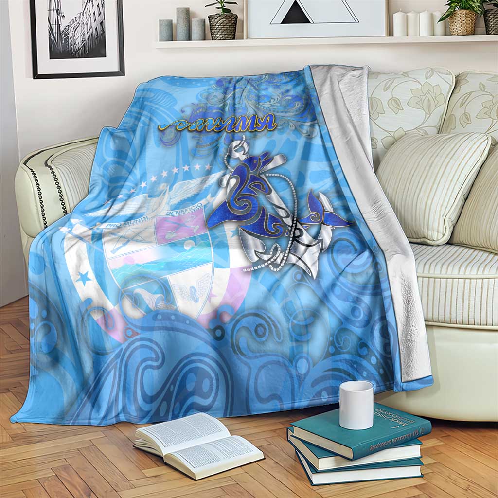 Ocean Spirit of Panama Blanket Anchored in Panamanian Pride - Aussie Hoodie