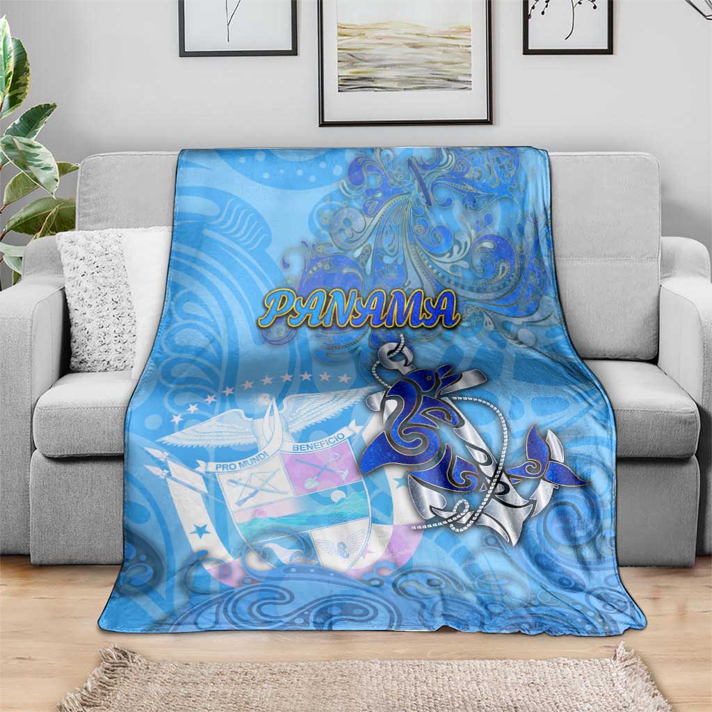 Ocean Spirit of Panama Blanket Anchored in Panamanian Pride - Aussie Hoodie
