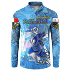 Ocean Spirit of Panama Button Sweatshirt Anchored in Panamanian Pride - Aussie Hoodie