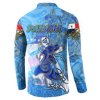 Ocean Spirit of Panama Button Sweatshirt Anchored in Panamanian Pride - Aussie Hoodie