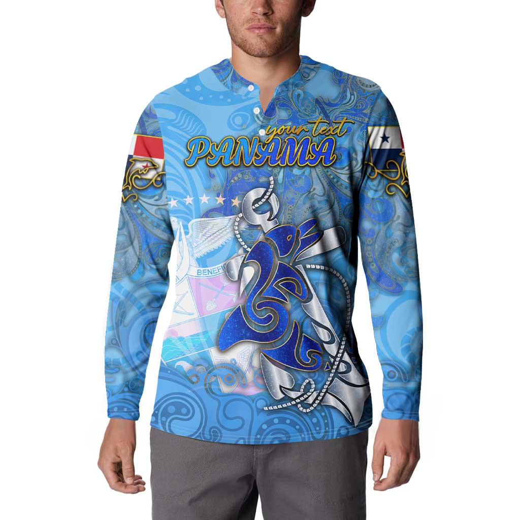 Ocean Spirit of Panama Button Sweatshirt Anchored in Panamanian Pride - Aussie Hoodie
