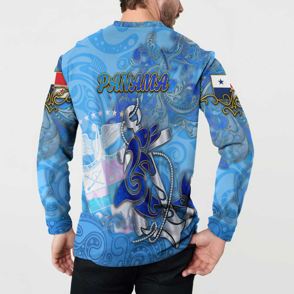Ocean Spirit of Panama Button Sweatshirt Anchored in Panamanian Pride - Aussie Hoodie