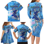 Ocean Spirit of Panama Family Matching Long Sleeve Bodycon Dress and Hawaiian Shirt Anchored in Panamanian Pride - Aussie Hoodie