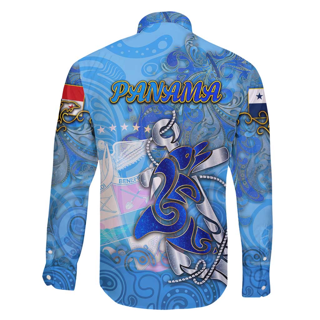 Ocean Spirit of Panama Family Matching Long Sleeve Bodycon Dress and Hawaiian Shirt Anchored in Panamanian Pride - Aussie Hoodie