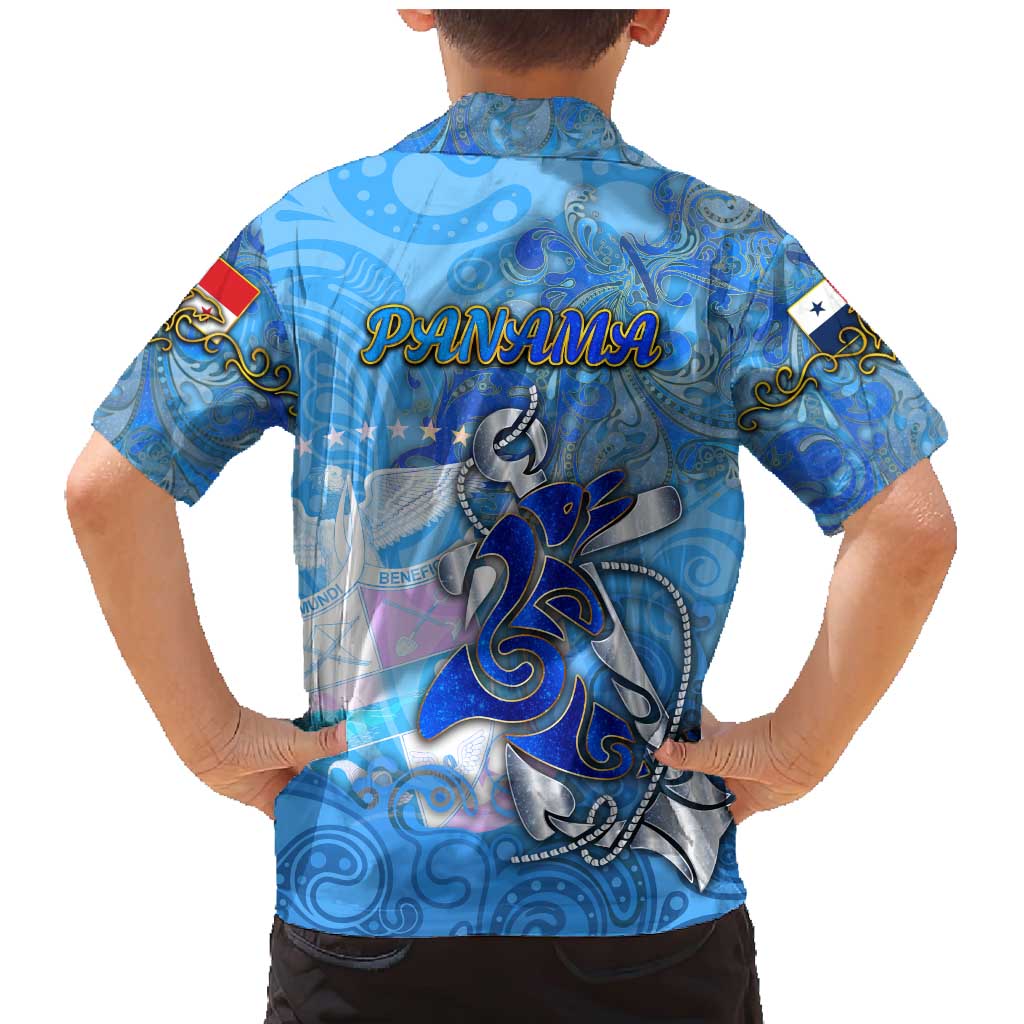 Ocean Spirit of Panama Family Matching Mermaid Dress and Hawaiian Shirt Anchored in Panamanian Pride - Aussie Hoodie