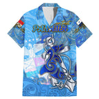 Ocean Spirit of Panama Family Matching Mermaid Dress and Hawaiian Shirt Anchored in Panamanian Pride - Aussie Hoodie