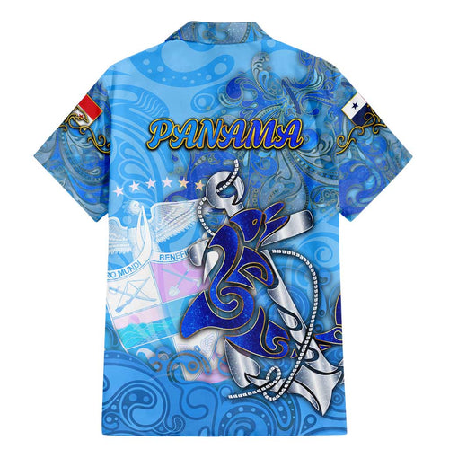 Ocean Spirit of Panama Family Matching Mermaid Dress and Hawaiian Shirt Anchored in Panamanian Pride - Aussie Hoodie