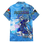Ocean Spirit of Panama Family Matching Off The Shoulder Long Sleeve Dress and Hawaiian Shirt Anchored in Panamanian Pride - Aussie Hoodie