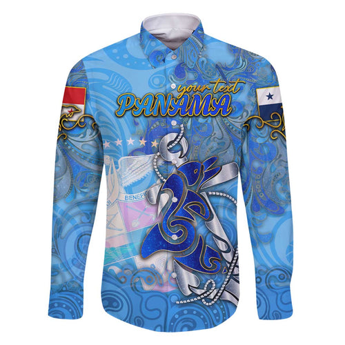 Ocean Spirit of Panama Family Matching Off The Shoulder Long Sleeve Dress and Hawaiian Shirt Anchored in Panamanian Pride - Aussie Hoodie