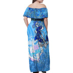 Ocean Spirit of Panama Family Matching Off Shoulder Maxi Dress and Hawaiian Shirt Anchored in Panamanian Pride - Aussie Hoodie