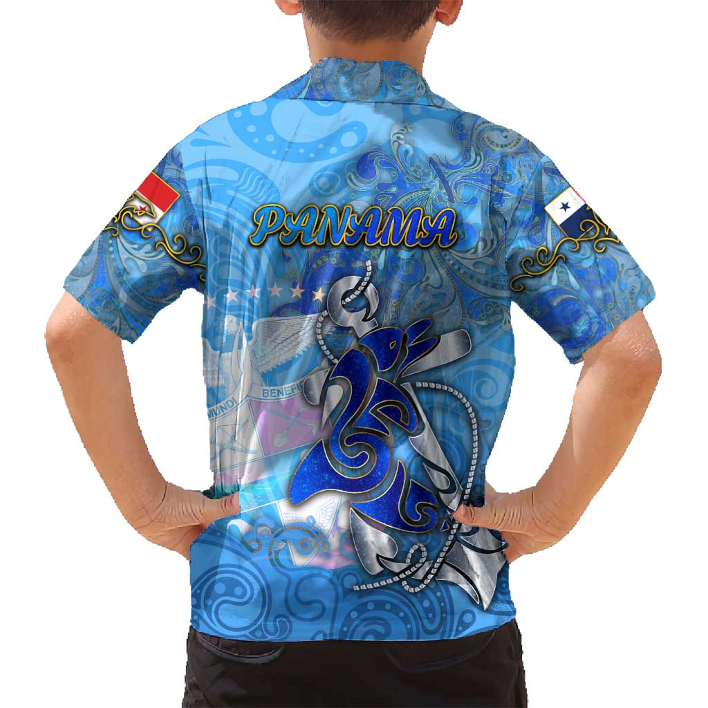 Ocean Spirit of Panama Family Matching Puletasi and Hawaiian Shirt Anchored in Panamanian Pride - Aussie Hoodie