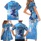 Ocean Spirit of Panama Family Matching Short Sleeve Bodycon Dress and Hawaiian Shirt Anchored in Panamanian Pride - Aussie Hoodie