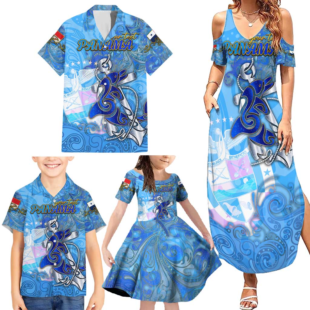 Ocean Spirit of Panama Family Matching Summer Maxi Dress and Hawaiian Shirt Anchored in Panamanian Pride - Aussie Hoodie