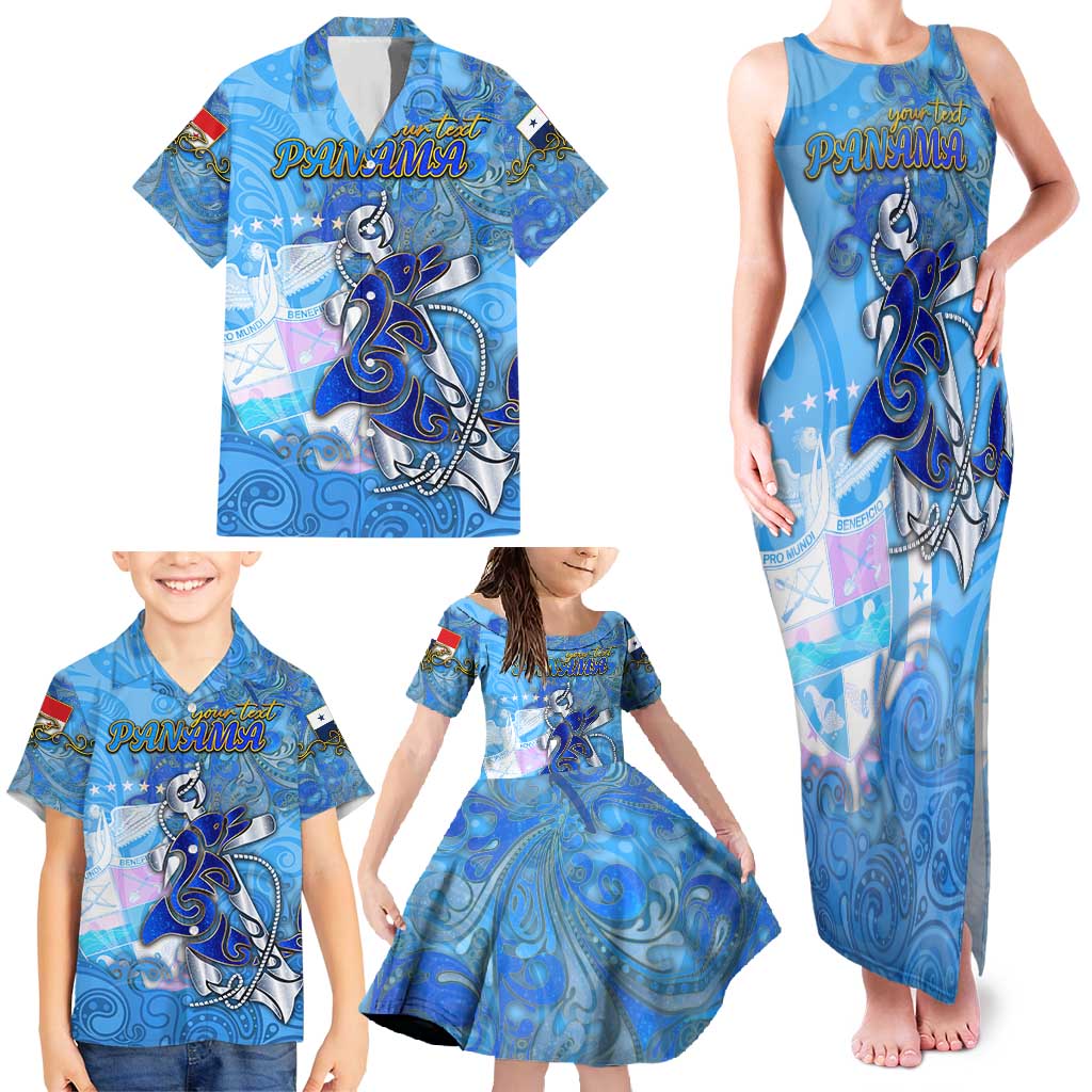 Ocean Spirit of Panama Family Matching Tank Maxi Dress and Hawaiian Shirt Anchored in Panamanian Pride - Aussie Hoodie