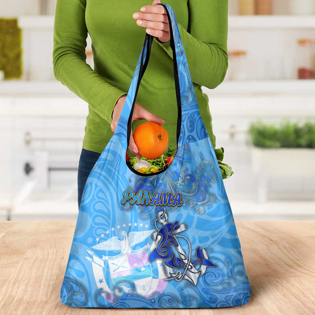 Ocean Spirit of Panama Grocery Bag Anchored in Panamanian Pride - Aussie Hoodie
