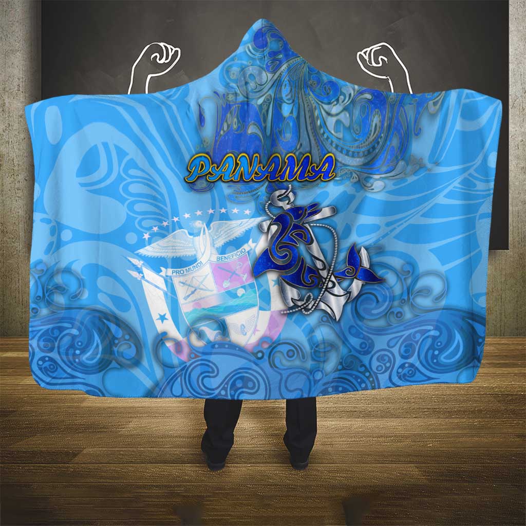 Ocean Spirit of Panama Hooded Blanket Anchored in Panamanian Pride - Aussie Hoodie