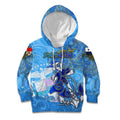 Ocean Spirit of Panama Kid Hoodie Anchored in Panamanian Pride - Aussie Hoodie