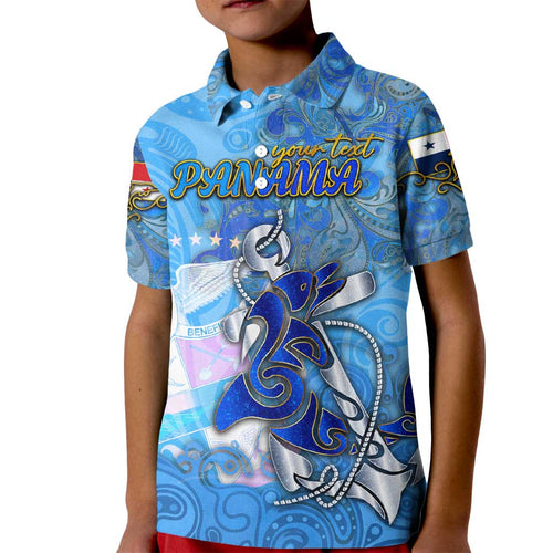 Ocean Spirit of Panama Kid Polo Shirt Anchored in Panamanian Pride - Aussie Hoodie
