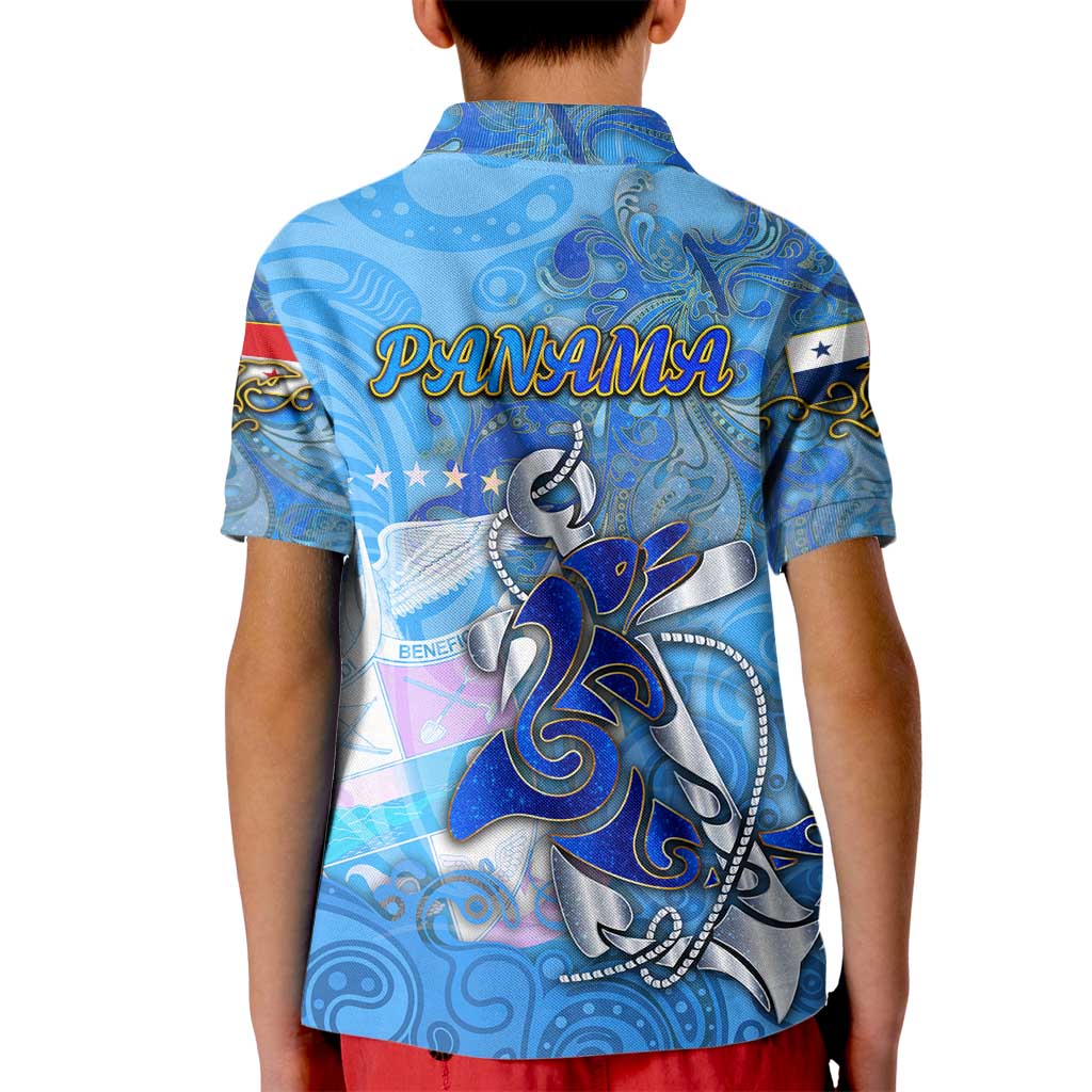 Ocean Spirit of Panama Kid Polo Shirt Anchored in Panamanian Pride - Aussie Hoodie