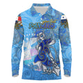 Ocean Spirit of Panama Long Sleeve Polo Shirt Anchored in Panamanian Pride - Aussie Hoodie