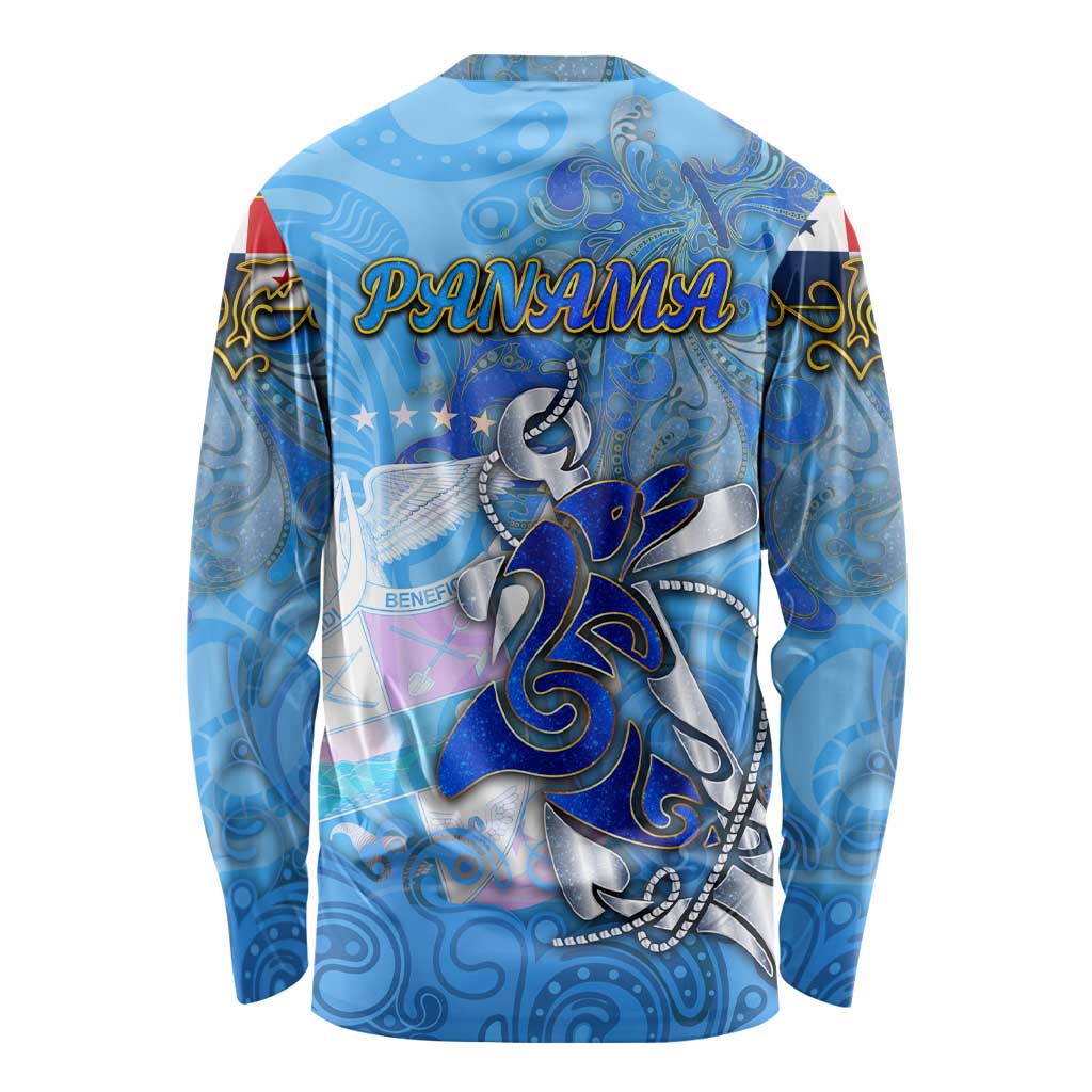 Ocean Spirit of Panama Long Sleeve Shirt Anchored in Panamanian Pride - Aussie Hoodie