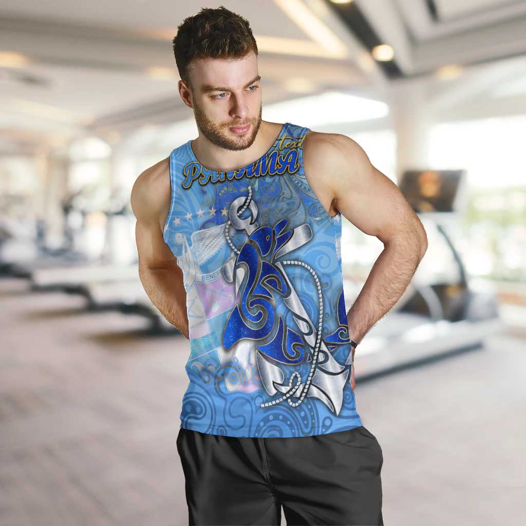 Ocean Spirit of Panama Men Tank Top Anchored in Panamanian Pride - Aussie Hoodie