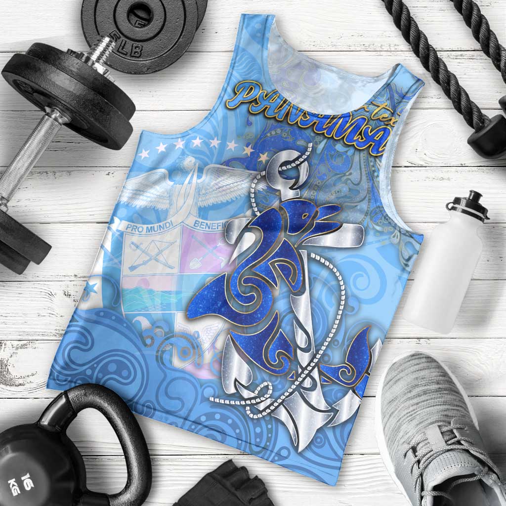 Ocean Spirit of Panama Men Tank Top Anchored in Panamanian Pride - Aussie Hoodie