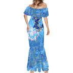 Ocean Spirit of Panama Mermaid Dress Anchored in Panamanian Pride - Aussie Hoodie