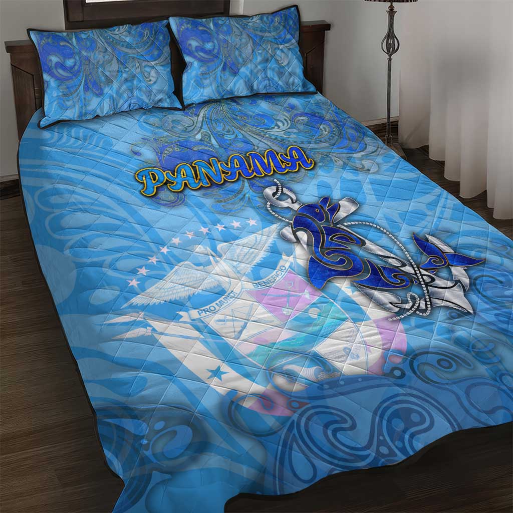 Ocean Spirit of Panama Quilt Bed Set Anchored in Panamanian Pride - Aussie Hoodie
