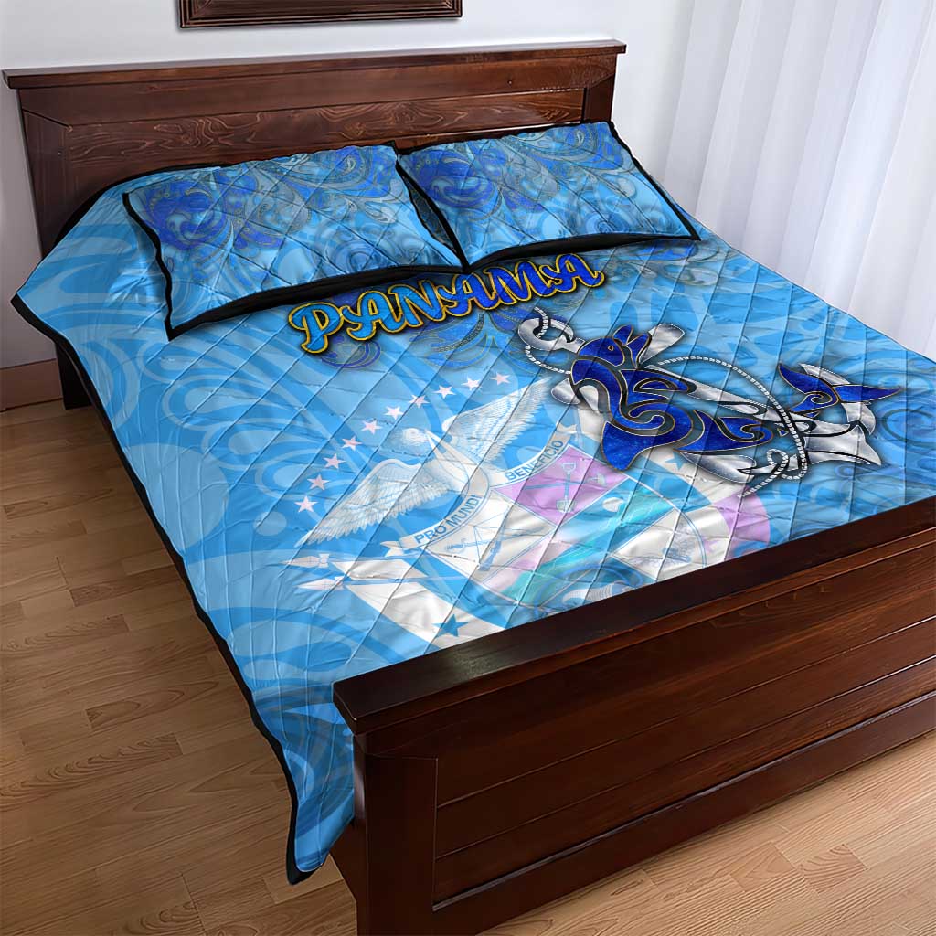 Ocean Spirit of Panama Quilt Bed Set Anchored in Panamanian Pride - Aussie Hoodie