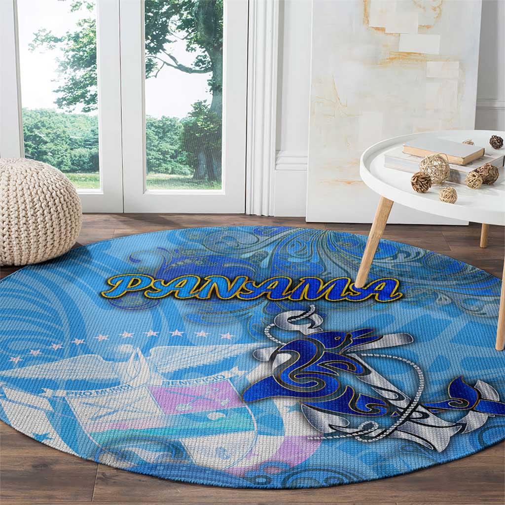 Ocean Spirit of Panama Round Carpet Anchored in Panamanian Pride - Aussie Hoodie