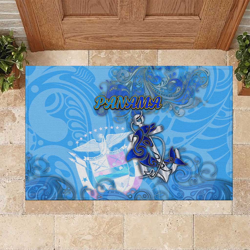 Ocean Spirit of Panama Rubber Doormat Anchored in Panamanian Pride - Aussie Hoodie