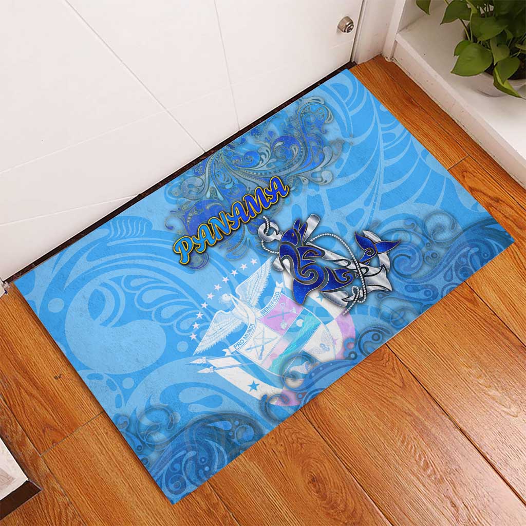 Ocean Spirit of Panama Rubber Doormat Anchored in Panamanian Pride - Aussie Hoodie
