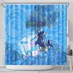 Ocean Spirit of Panama Shower Curtain Anchored in Panamanian Pride - Aussie Hoodie