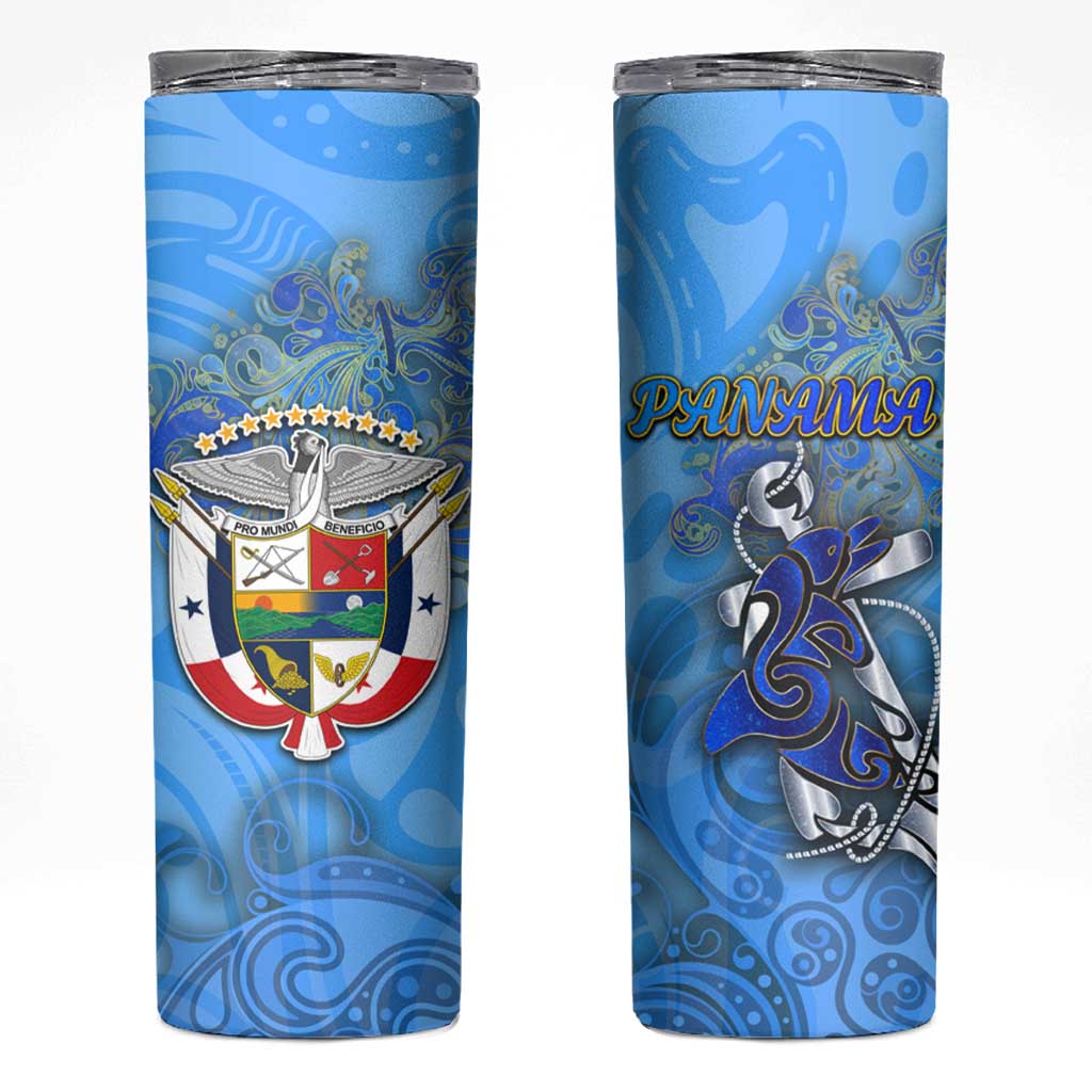 Ocean Spirit of Panama Skinny Tumbler Anchored in Panamanian Pride - Aussie Hoodie