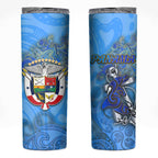 Ocean Spirit of Panama Skinny Tumbler Anchored in Panamanian Pride - Aussie Hoodie