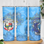 Ocean Spirit of Panama Skinny Tumbler Anchored in Panamanian Pride - Aussie Hoodie