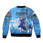 Ocean Spirit of Panama Sleeve Zip Bomber Jacket Anchored in Panamanian Pride - Aussie Hoodie