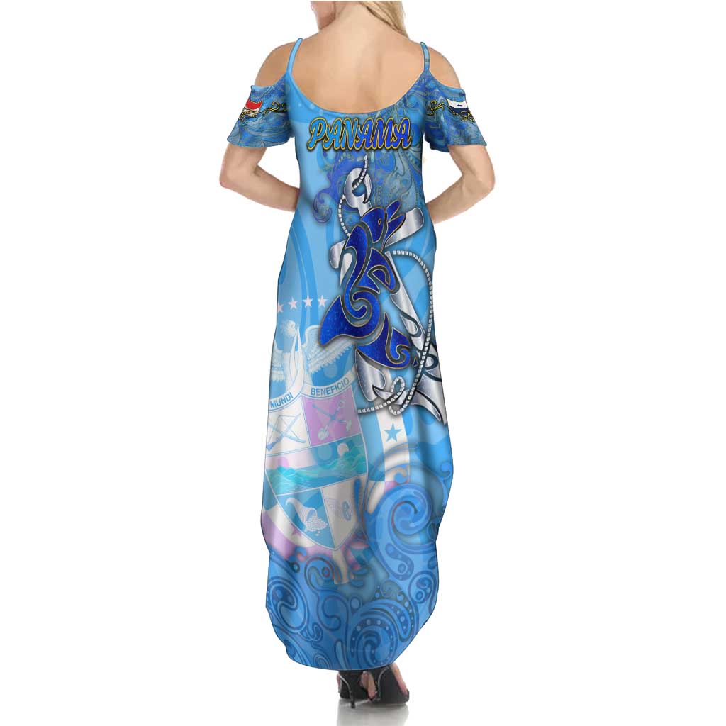 Ocean Spirit of Panama Summer Maxi Dress Anchored in Panamanian Pride - Aussie Hoodie