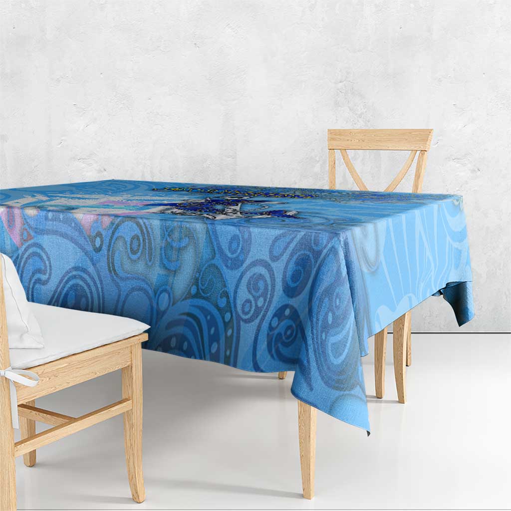 Ocean Spirit of Panama Tablecloth Anchored in Panamanian Pride - Aussie Hoodie