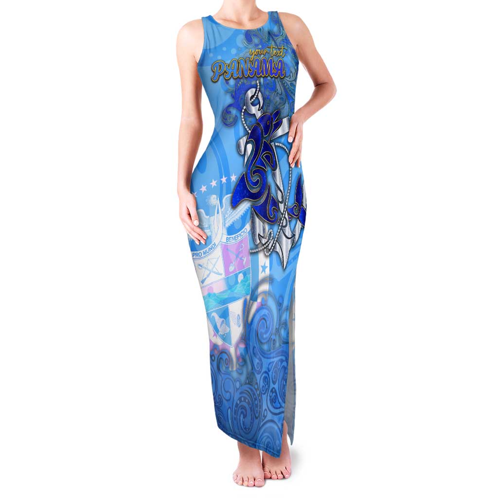 Ocean Spirit of Panama Tank Maxi Dress Anchored in Panamanian Pride - Aussie Hoodie