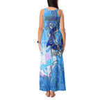 Ocean Spirit of Panama Tank Maxi Dress Anchored in Panamanian Pride - Aussie Hoodie