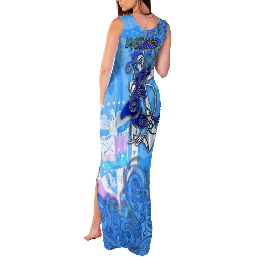 Ocean Spirit of Panama Tank Maxi Dress Anchored in Panamanian Pride - Aussie Hoodie